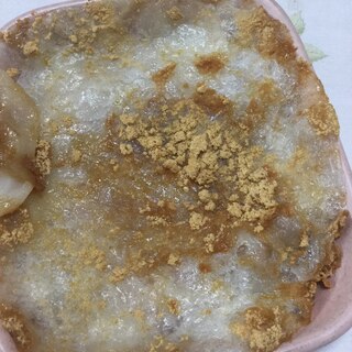 豆乳きな粉餅のレンジ焼き